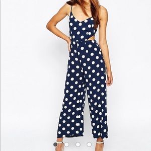 river island spotty jumpsuit